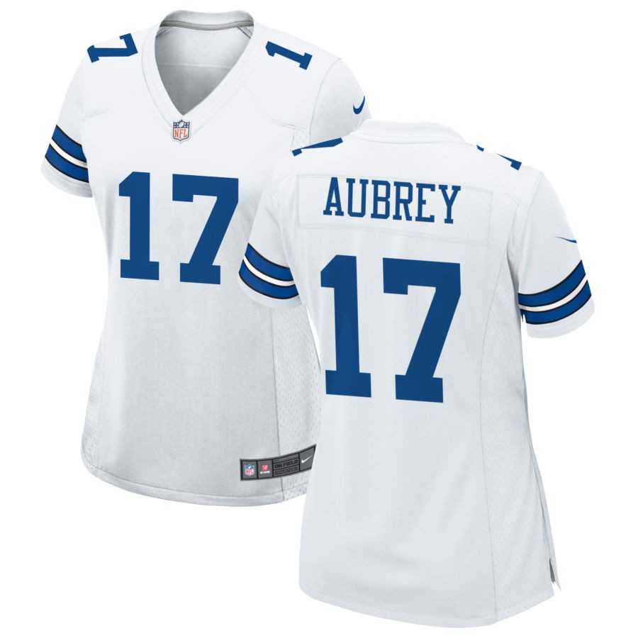 Women%27s Dallas Cowboys #17 Brandon Aubrey Limited white Vapor Untouchable Jersey Dzhi->buffalo bills->NFL Jersey